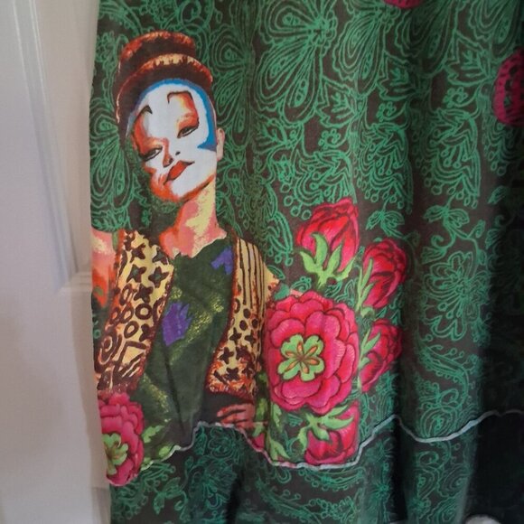 Desigual Inspired by Cirque Du Soleil Women's Large Multicolor Printed Dress - Picture 6 of 16